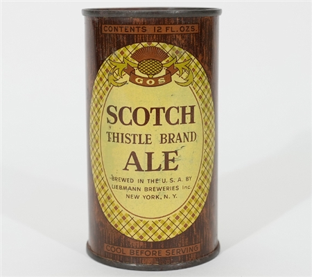 Scotch Thistle Brand Ale Instructional Flat Top 123-21