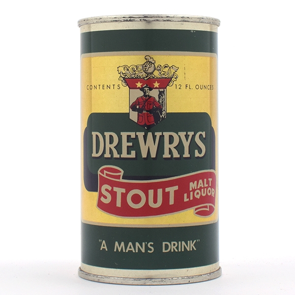 Drewrys Stout Malt Liquor Flat Top AMAZING 55-22