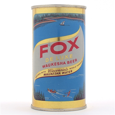 Fox De Luxe Beer Flat Top FOX HEAD BROWN TEXT 65-23