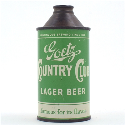 Goetz Country Club Beer Cone Top 165-17