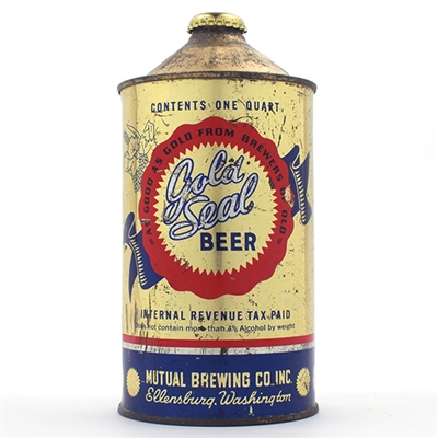 Gold Seal Beer Quart Cone Top 210-9