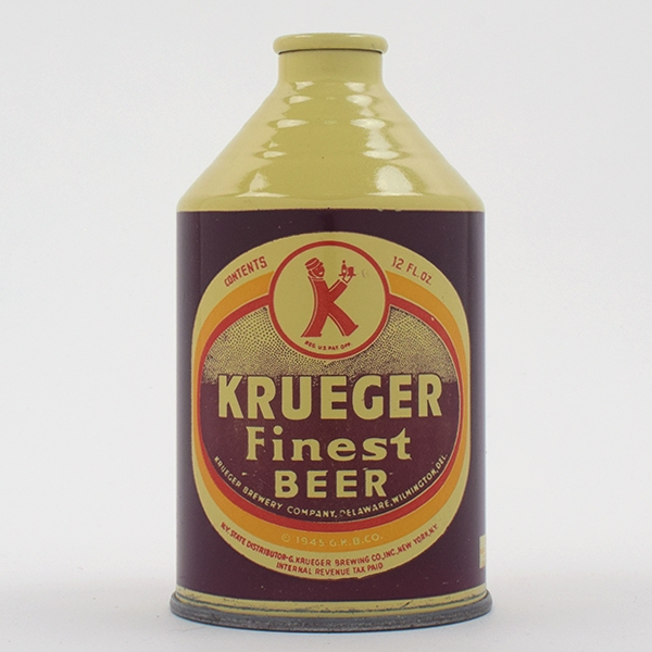 Krueger Beer Crowntainer Cone Top MINTY 196-21