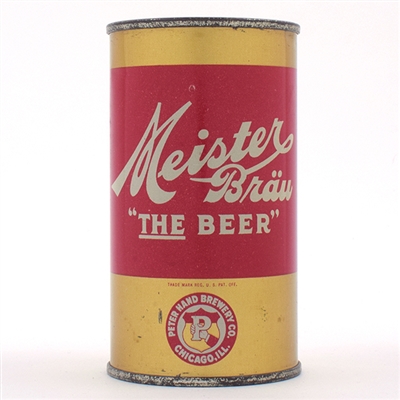 Meister Brau Beer Opening Instruction Flat Top SEMI-METALLIC 95-5