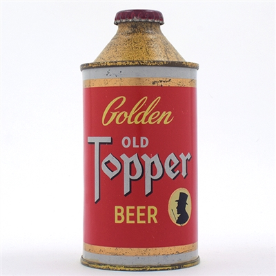 Old Topper Golden Beer Cone Top RARE CLEAN 178-10