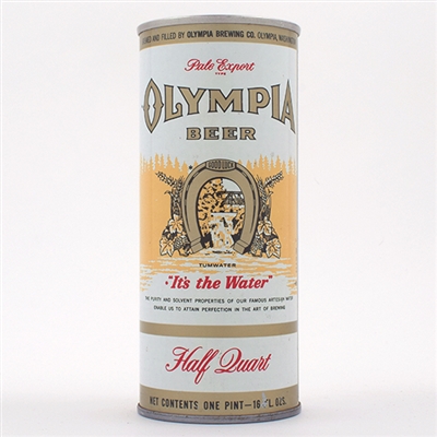 Olympia Beer Half Quart Pull Tab ENAMEL 160-13