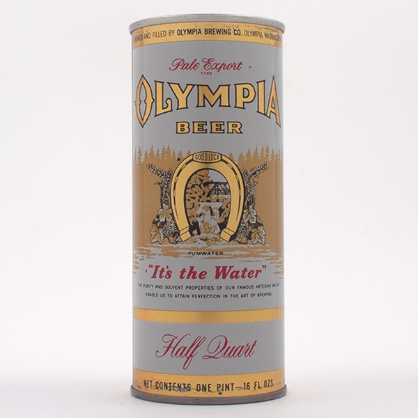 Olympia Beer Half Quart Pull Tab METALLIC 160-12