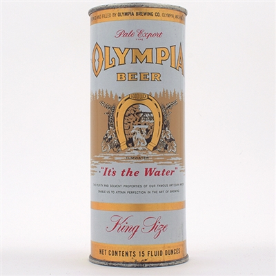 Olympia Beer King Size 15oz Flat Top 233-17