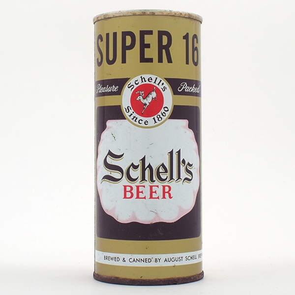 Schells Super 16 Beer 16 oz Pull Tab 164-21