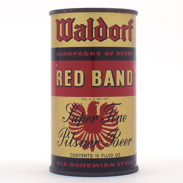 Waldorf Red Band Beer Instructional Flat Top 144-4