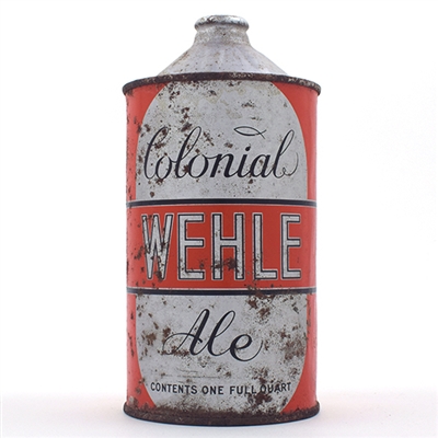 Wehle Colonial Ale Quart Cone Top NO OUTLINE 220-16