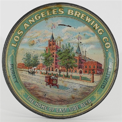 Los Angeles Brewing Factory Scene Pre-prohibition Tip Tray