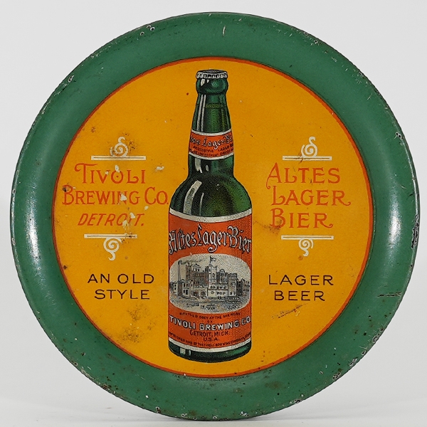 Tivoli Altes Lager Bier Factory Scene Bottle Tip Tray