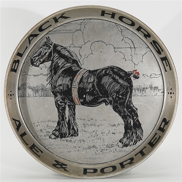 Black Horse Ale Porter Aluminum Tray