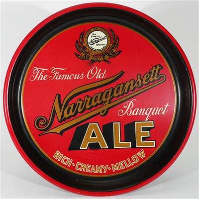 Narragansett Banquet Ale Advertising Tray