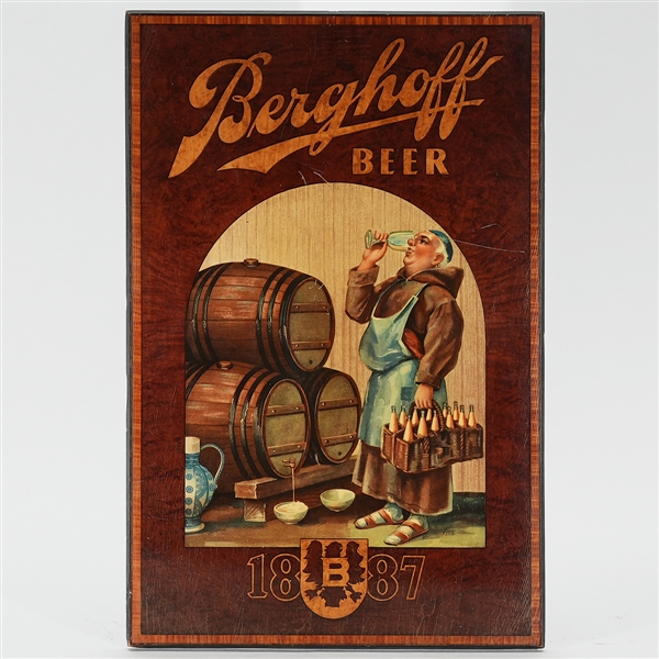 Berghoff 1887 Beer Wooden Sign