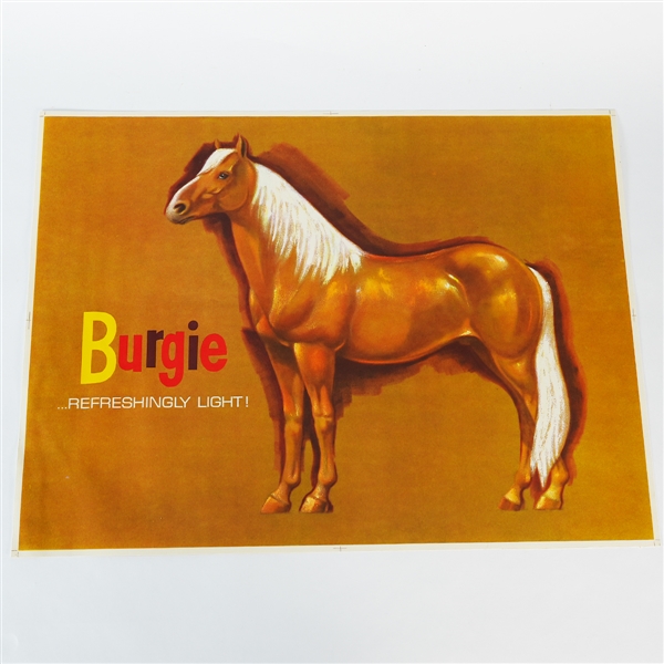 Burgermeister Burgie Refreshingly Light Horse Velvet Lithograph