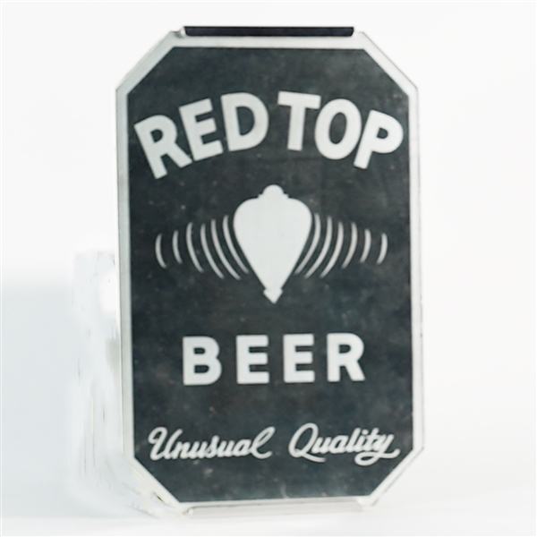 Red Top  Beer Unusual Quality  Frosted Mirror Sign CLEAN