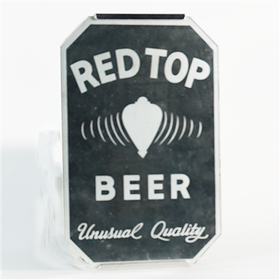 Red Top  Beer Unusual Quality  Frosted Mirror Sign CLEAN