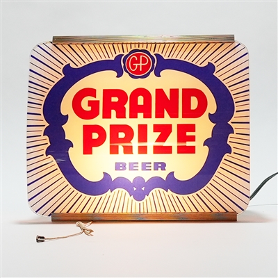 Grand Prize Beer Illuminated Sign TOUGH NOS