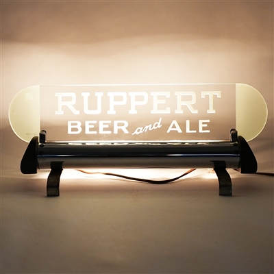 Ruppert Beer Ale Illuminated Etched Glass Sign