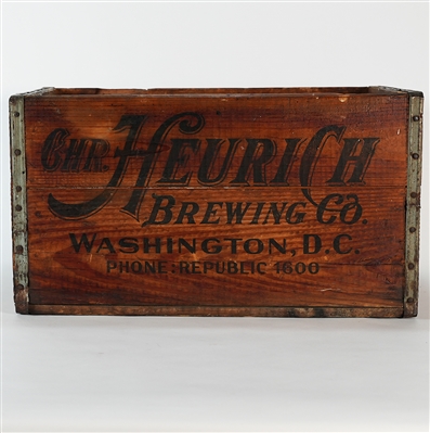 Christian Heurich Brewing Wooden Beer Crate