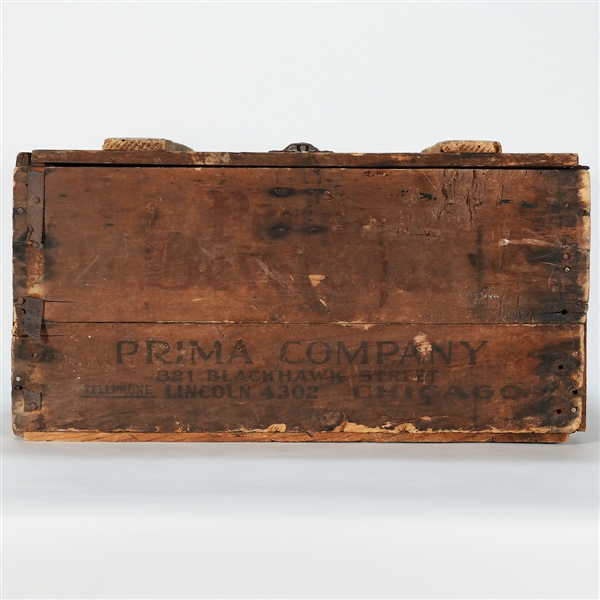 Prima Company Blackhawk Street Wooden Lidded Beer Crate