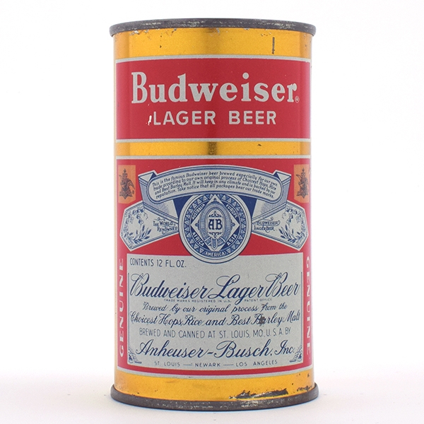 Budweiser Beer Flat Top ST LOUIS 3 CITY STRONG LID 44-11