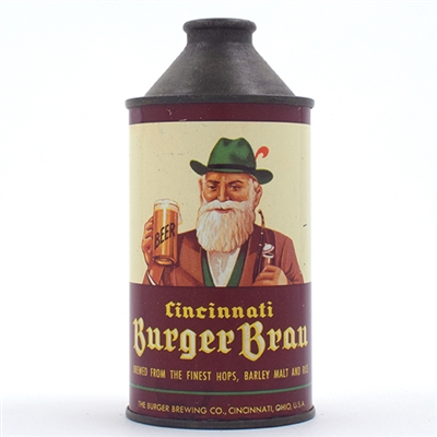 Cincinnati Burger Brau Beer Cone Top 155-31