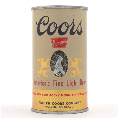 Coors Non-IRTP Flat Top NO KEGLINED UNLISTED