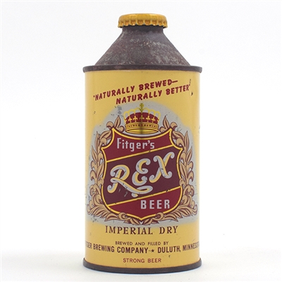 Fitgers Rex Beer Cone Top STRONG NON-IRTP 162-30