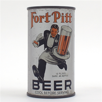 Fort Pitt Beer Opening Instruction Flat Top 64-28