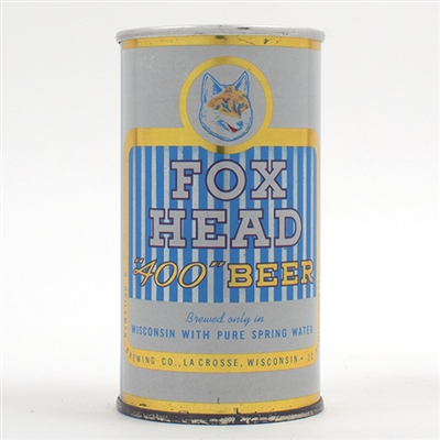 Fox Head 400 Beer Flat Top ALUMINUM LID 65-31