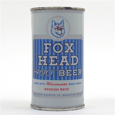 Fox Head 400 Beer Flat Top SILVER ENAMEL 66-13