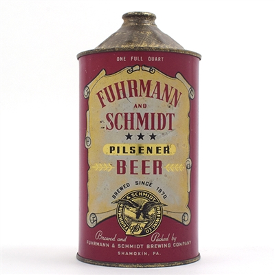 Fuhrmann and Schmidt Beer Quart Cone Top 209-4