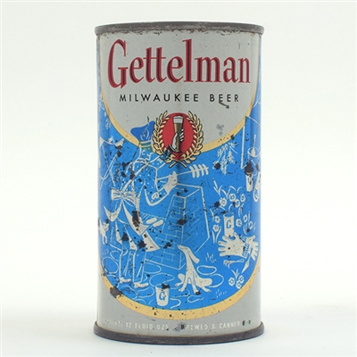 Gettelman Beer Set Can BBQ Blue 69-7
