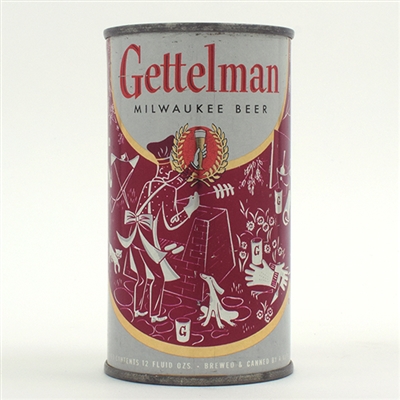 Gettelman Beer Set Can BBQ Maroon 69-9