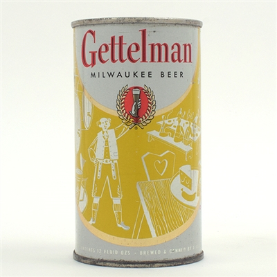 Gettelman Beer Set Can Oktoberfest Yellow 69-18