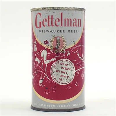 Gettelman Beer Set Can Roll Out Barrel Maroon 69-21