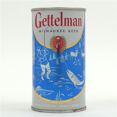 Gettelman Beer Set Can Sportsmen Blue 69-11