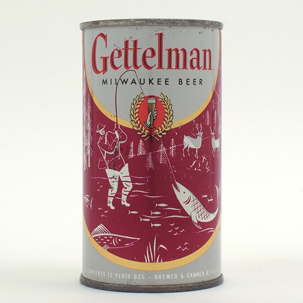 Gettelman Beer Set Can Sportsmen Maroon 69-13
