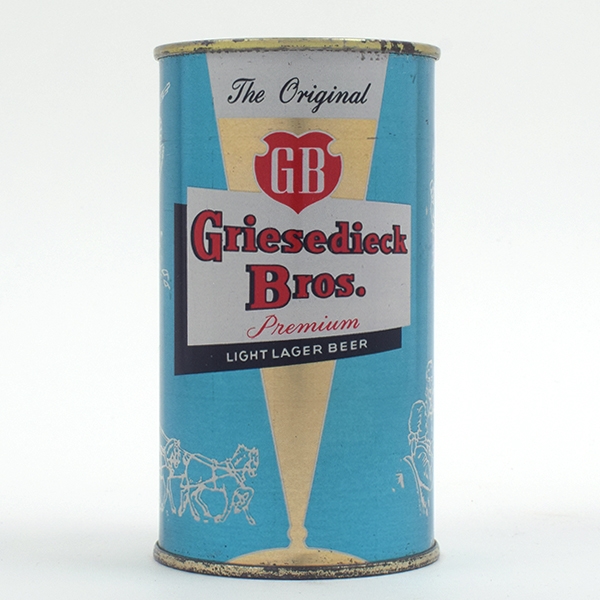Griesedieck Bros Color Set Can Flat Top BLUE 76-15