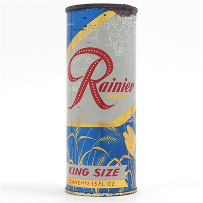 Rainier Jubilee 15 oz Flat Top Ingredients Motif Blue UNLISTED