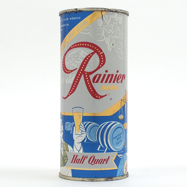 Rainier Jubilee 16 oz Flat Top Recipe Motif Blue UNLISTED