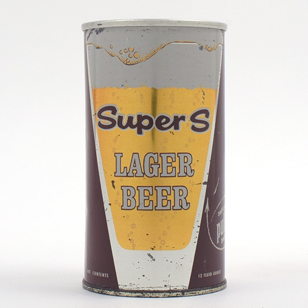 Super S Beer PULL TOP Zip Top 129-25