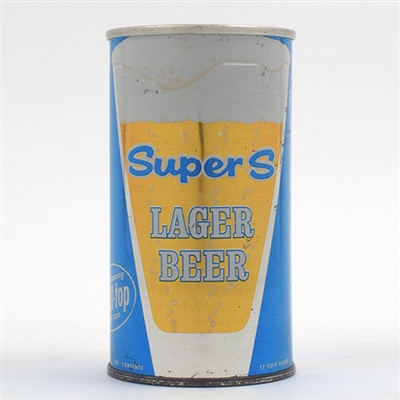 Super S Beer PULL TOP Zip Top 129-26