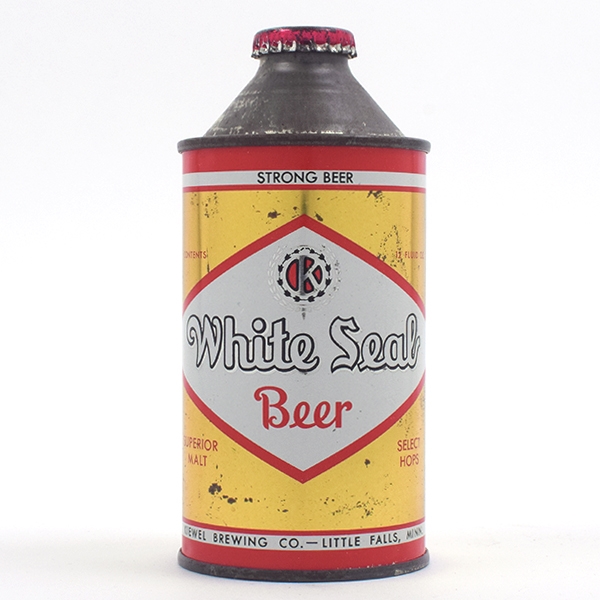 White Seal Beer Cone Top STRONG 189-6