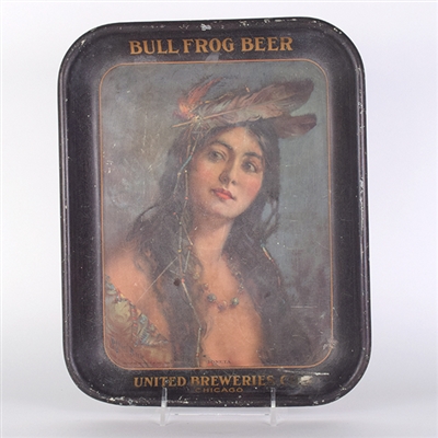 United Breweries Bullfrog Beer Pre-Prohibition Serving Tray
