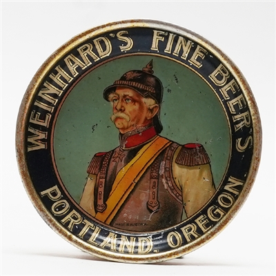 Weinhards Fine Beers Portland OR Preproh Advertising Tin Tip Tray