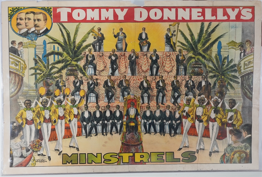 Tommy Donnellys Minstrels c 1910 Chromolithograph