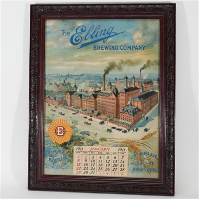 Ebling Brewing Factory Scene Pre-prohibition Chromolithograph